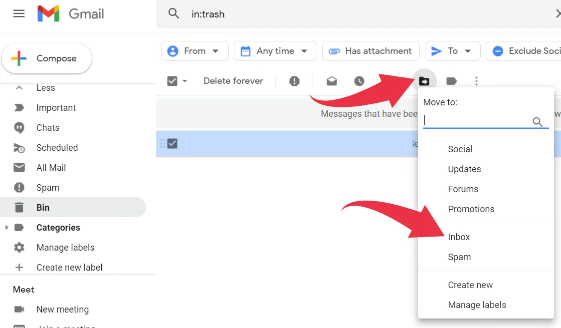 delete emails on gmail | CyberCrew