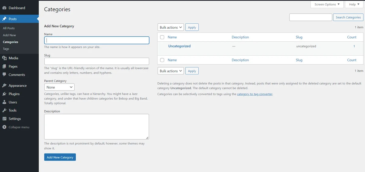 WordPress Interface | CyberCrew