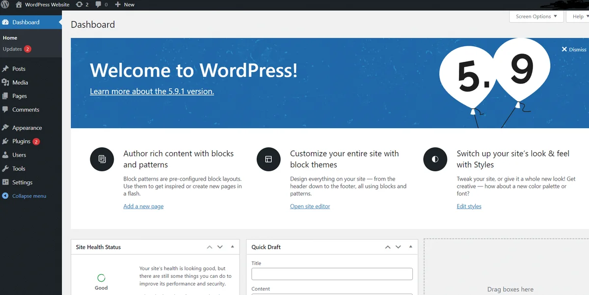 WordPress UI | CyberCrew